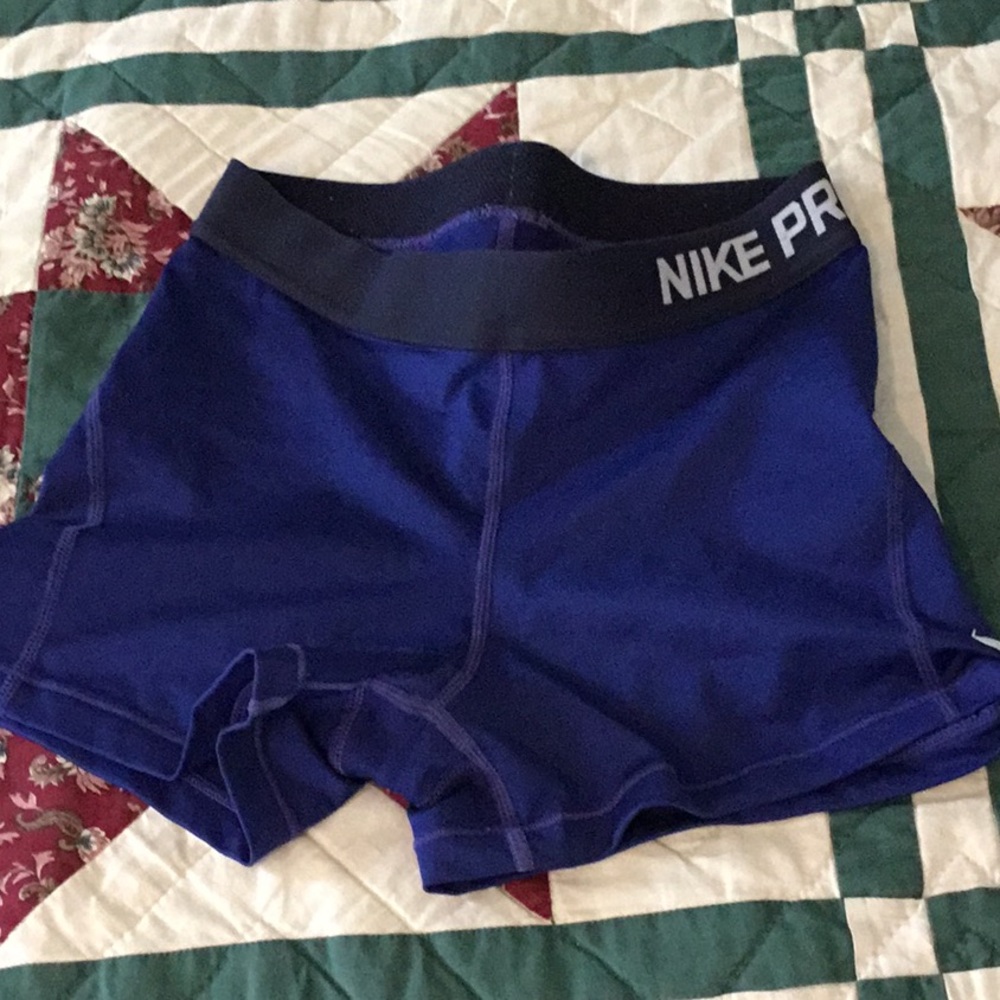 Nike Pro Royal Blue Compression Shorts